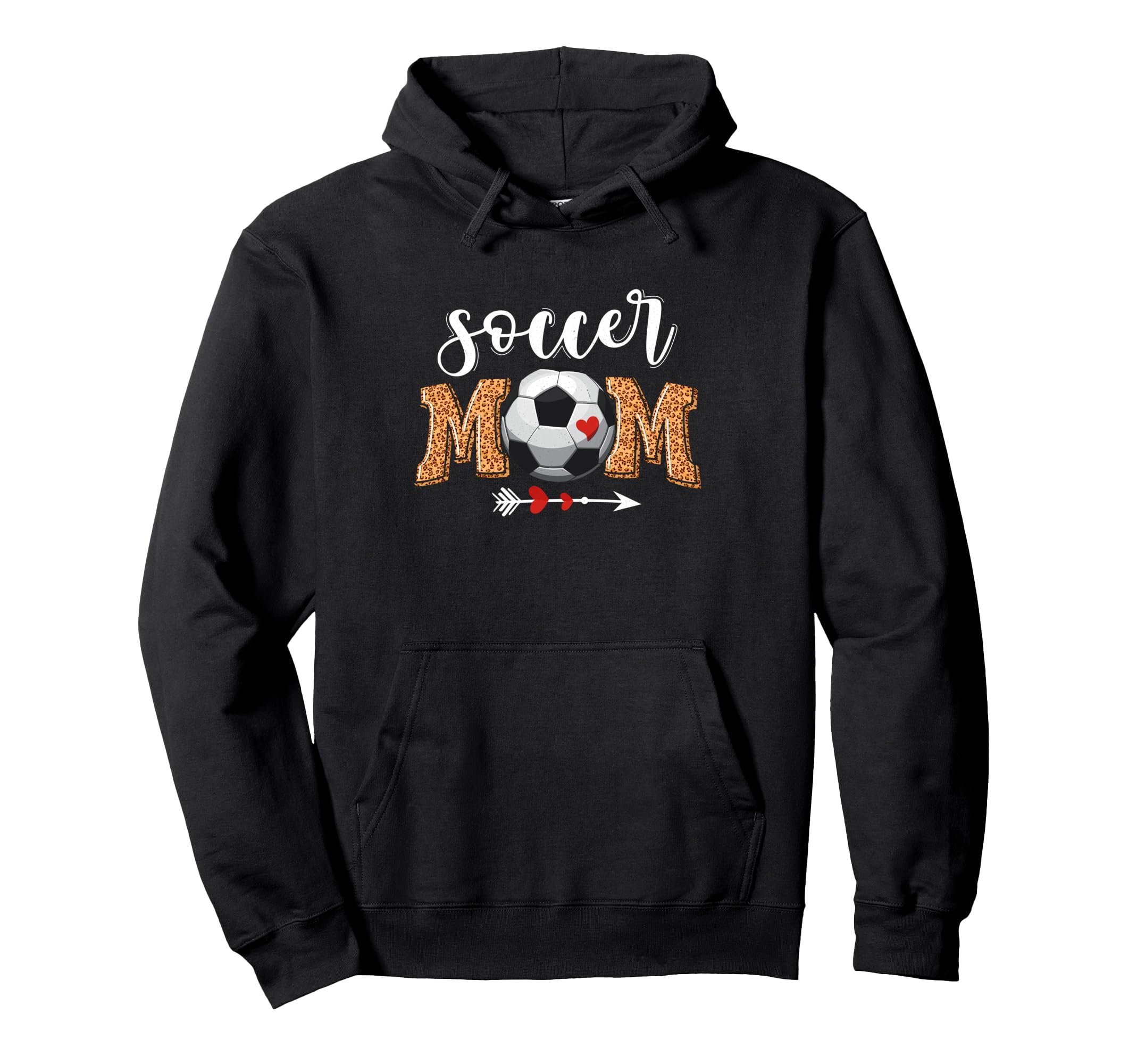 Soccer Mom Gifts Mothers Day Leopard Mama Hoodie - Custom Art Print Unisex