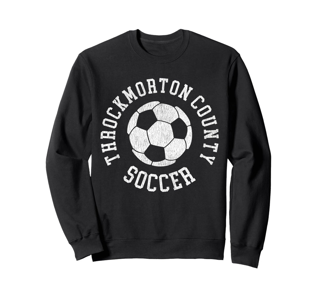 Throckmorton County Soccer Sweatshirt - Trendy Graphic for Adults
