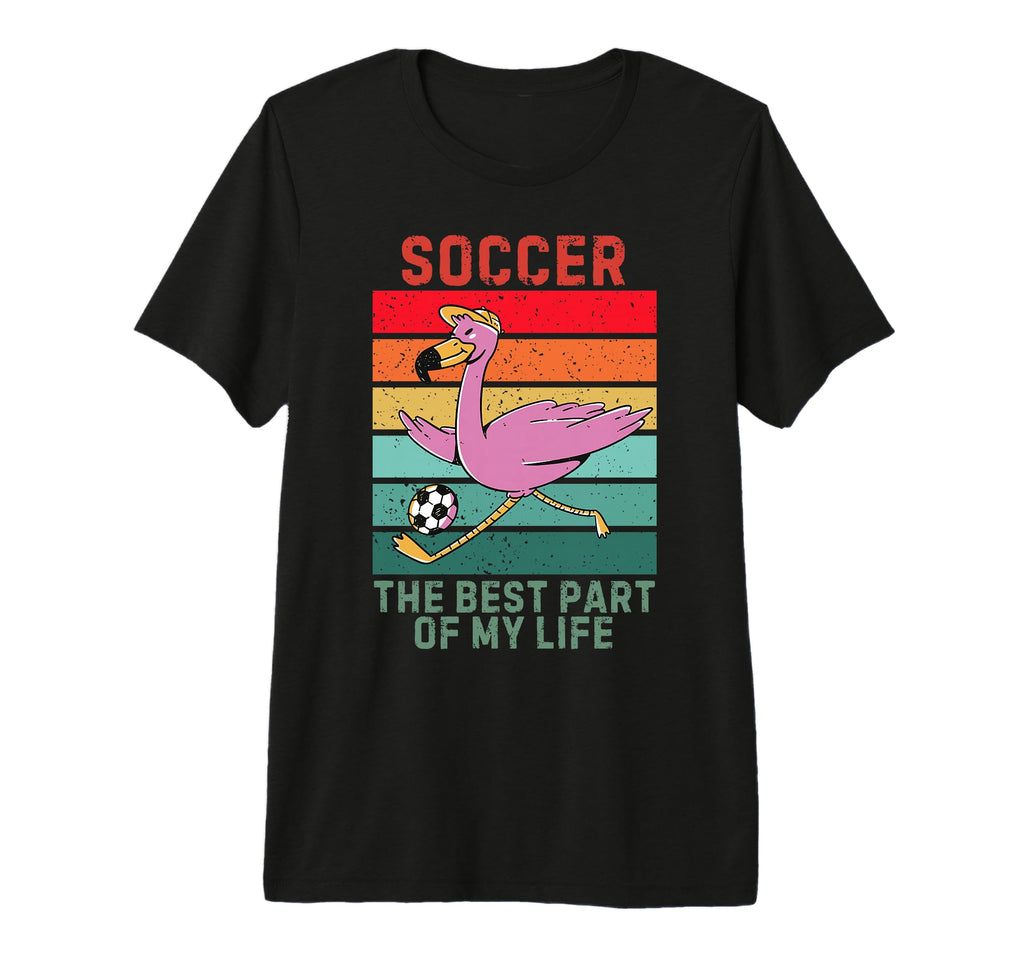 Flamingo Best Part My Life Soccer T-Shirt - Aesthetic Graphic for Adults