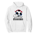 Funny Grandma Proud Soccer Lover Nana Red Hoodie - Novelty Apparel Unisex