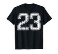 Sports Team Number 23 T-Shirt - Trendy Graphic Men Women