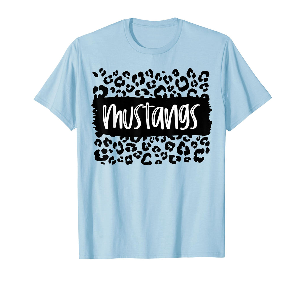 Mustangs Team Mascot School Spirit Game T-Shirt - Graphic Print Men Women
