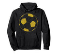 Football Soccer Ball Golden Sports Symbol Hoodie - Trendy Graphic Men Women
