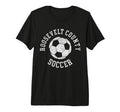 Roosevelt County Soccer Distressed T-Shirt - Minimalist Print Men Women