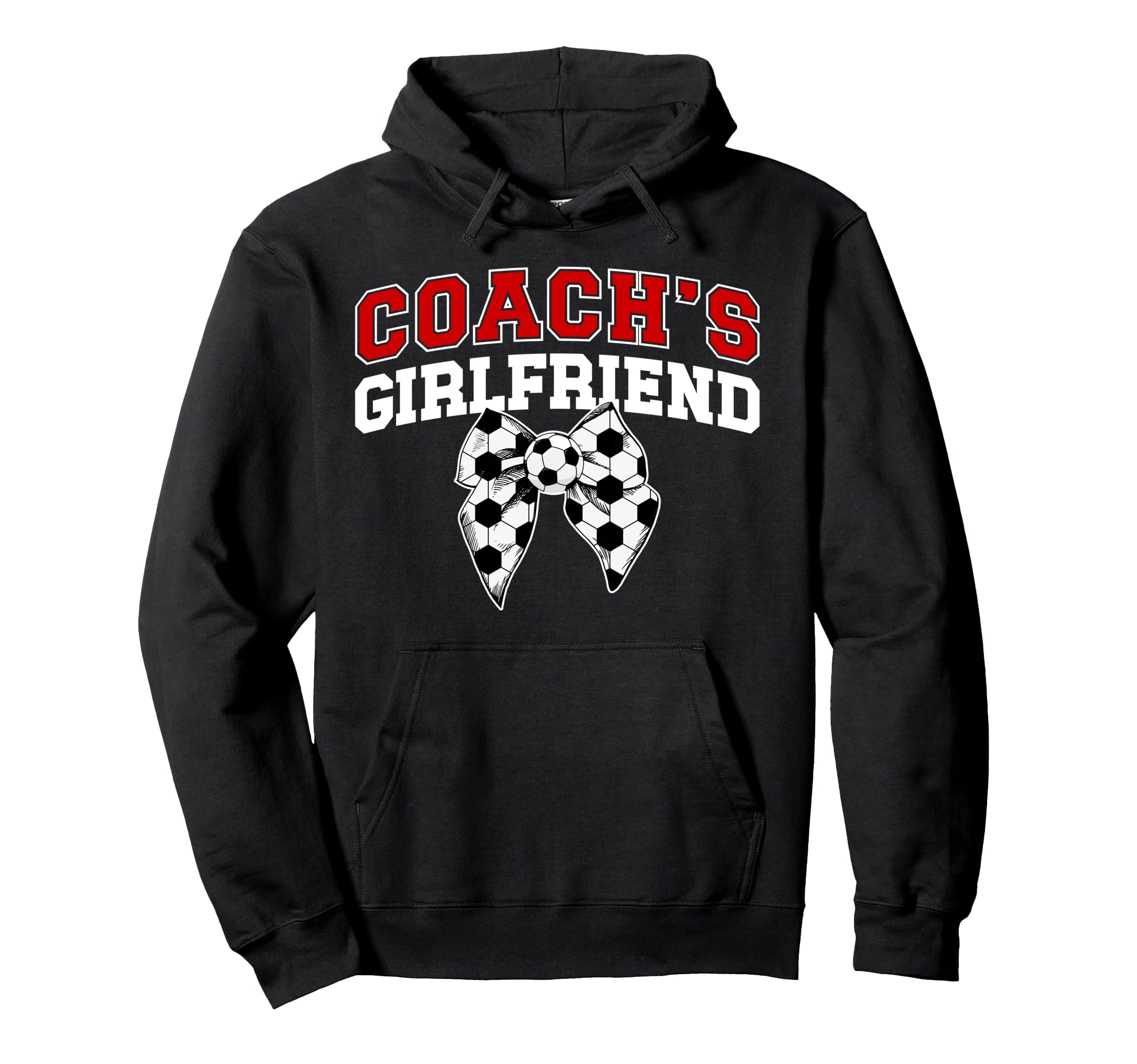 Soccer Coachs Girlfriend Coquette Soccer Hoodie - Aesthetic Graphic Unisex