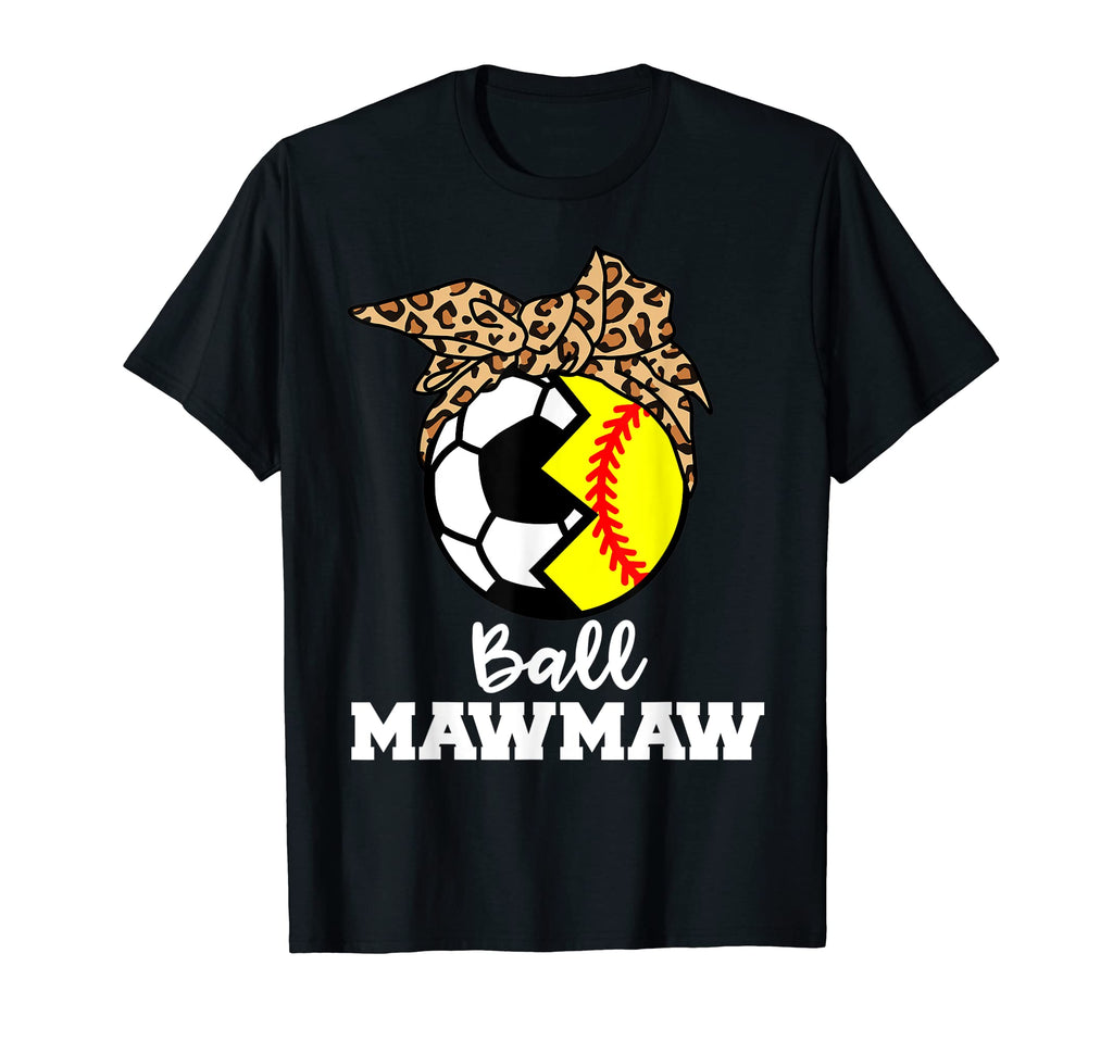 Ball Mawmaw Funny Soccer T-Shirt - Casual Everyday Wear for Adults