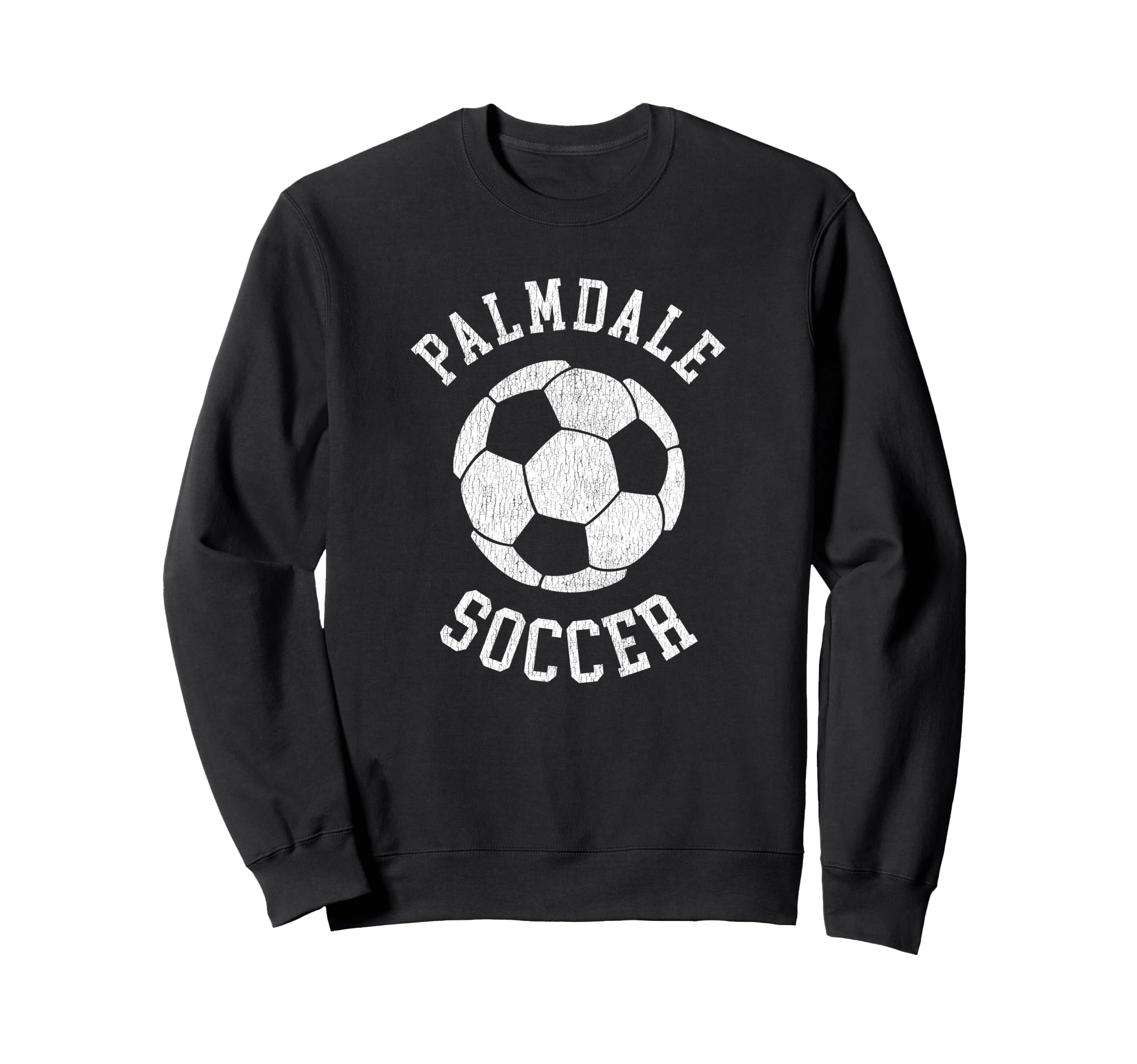 Palmdale Soccer Distressed 90S Sweatshirt - Trendy Graphic Unisex