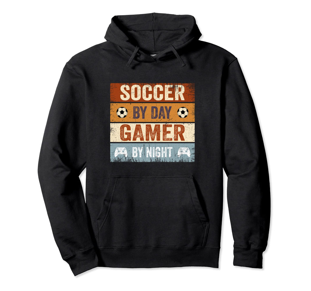 Funny Gaming Sayings Soccer Day Gamer Night Hoodie - Graphic Print Unisex