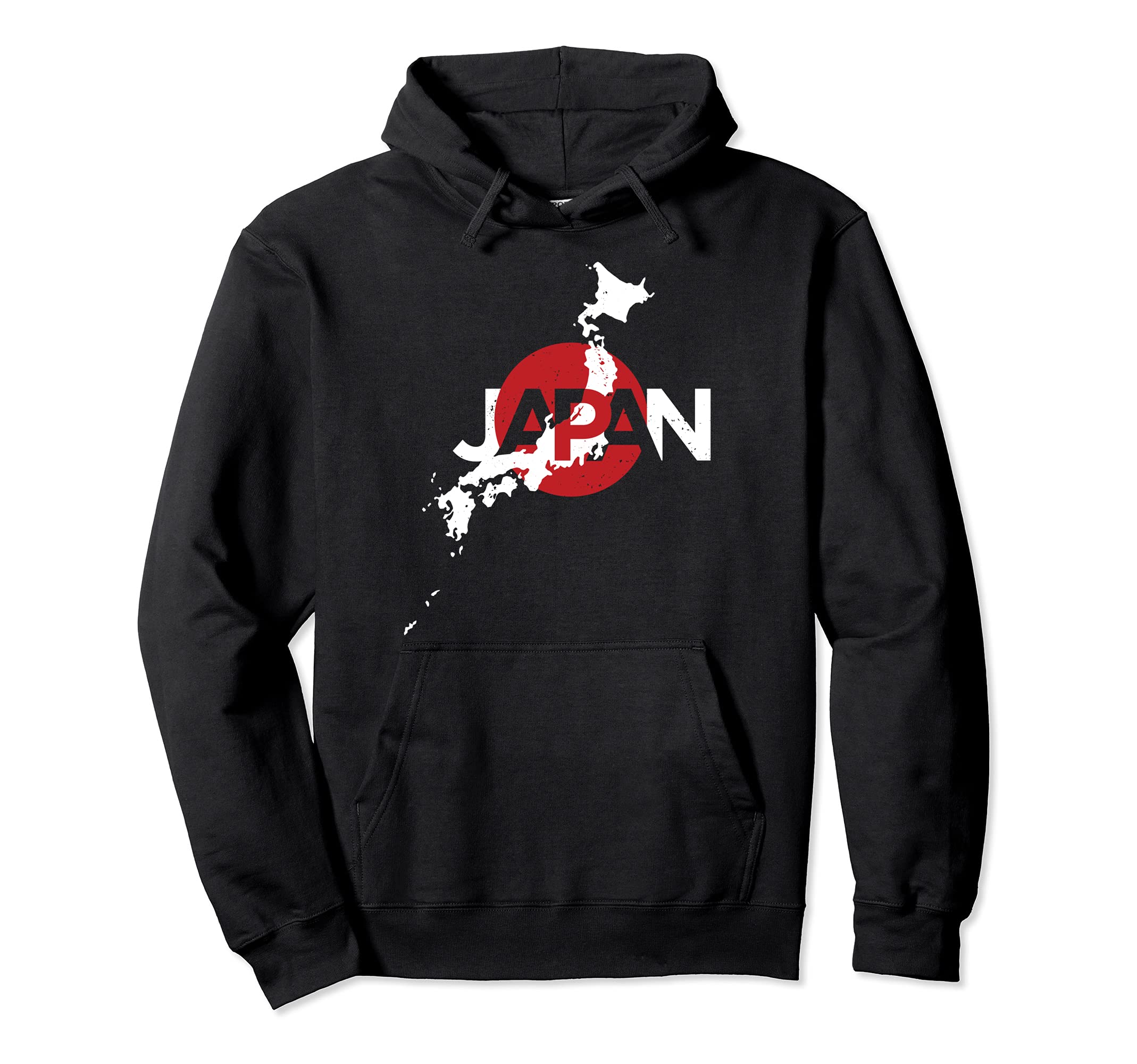 Japanese Map Flag Souvenir Hoodie - Fun Novelty Design Men Women