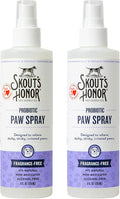 Skout's Honor Probiotic Paw Spray for Dogs - Microbiome-Friendly Certified - Alcohol-Free, Fragrance-Free & Non-Medicated - Supports Healthy Skin & Relieves Itchy, Stinky Paws, 8 oz, 2-Pack