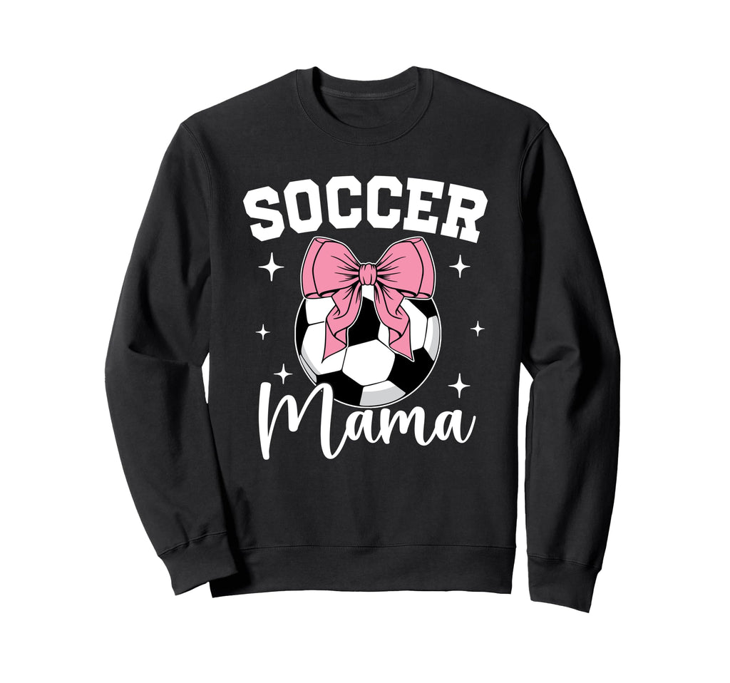 Soccer Mama Coquette Bow Soccer Mom Sweatshirt - Streetwear Style Unisex