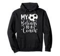 My Heart Belongs To Soccer Coach Wife Soccer Hoodie - Graphic Print Unisex