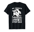 Proud Soccer Goalie Step Dad Soccer T-Shirt - Graphic Print Men Women