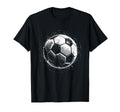 Soccer Ball 3D Wireframe Soccer Lover T-Shirt - Unique Graphic for Adults