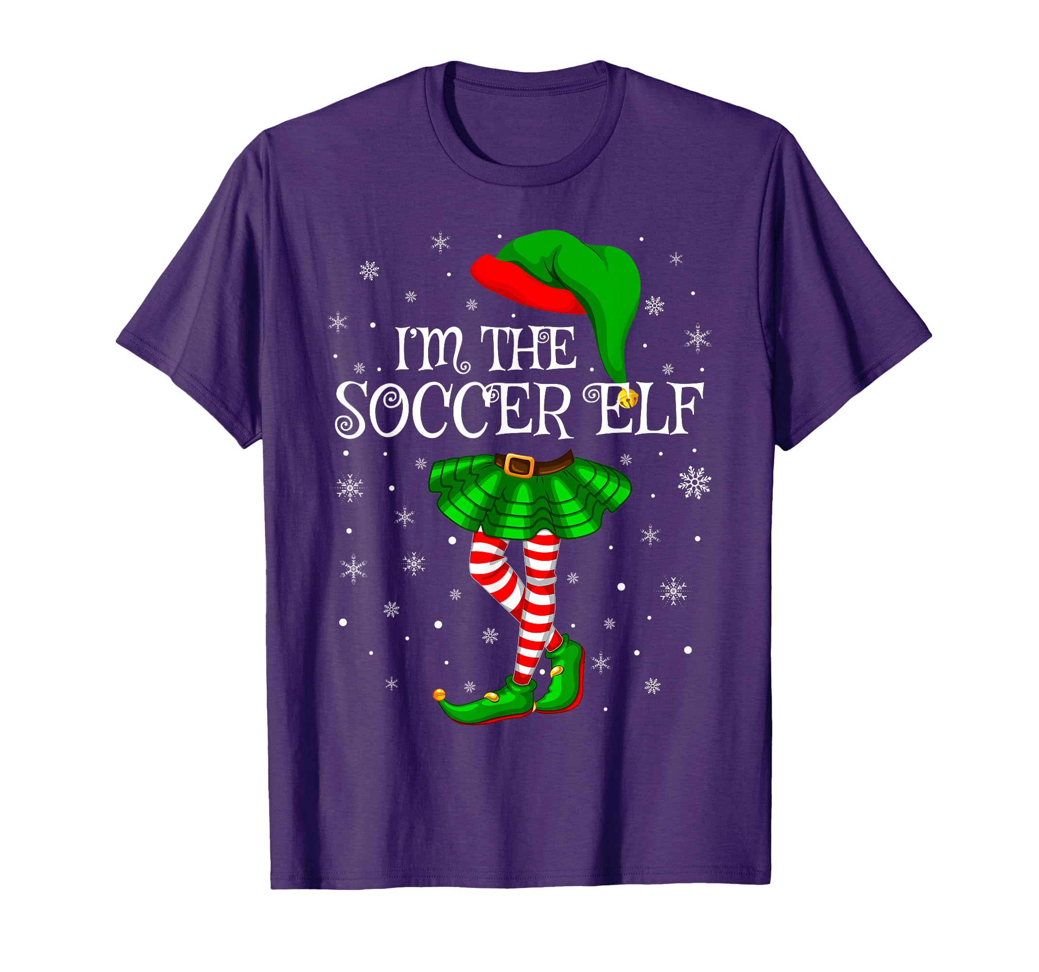 Family Matching Im Soccer Elf T-Shirt - Fun Novelty Design Men Women