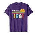 1981 Shirts Birthday Gifts T-Shirt - Streetwear Style Men Women