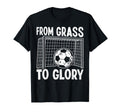 Soccer From Grass To Glory Goal Net T-Shirt - Custom Art Print Unisex