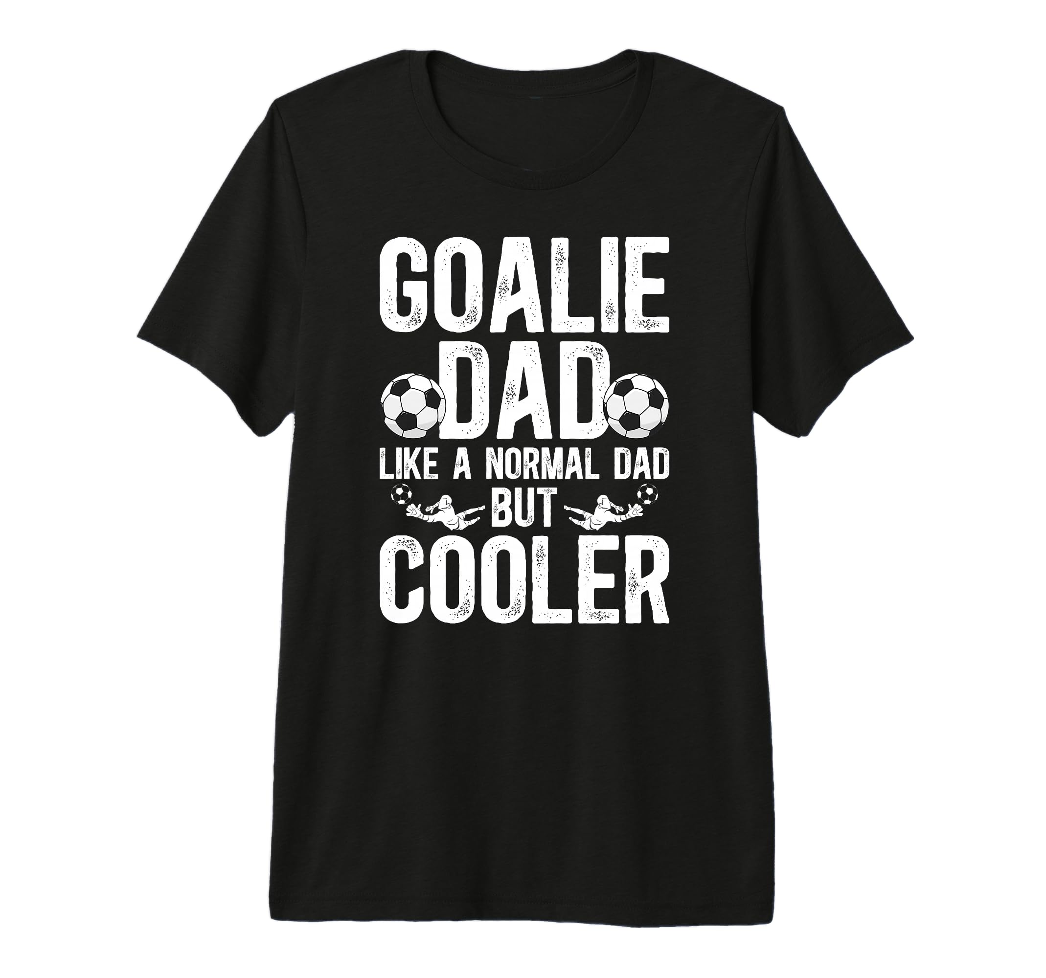 Mens Soccer Goalie Dad Soccer Goalkeeper T-Shirt - Minimalist Print Unisex