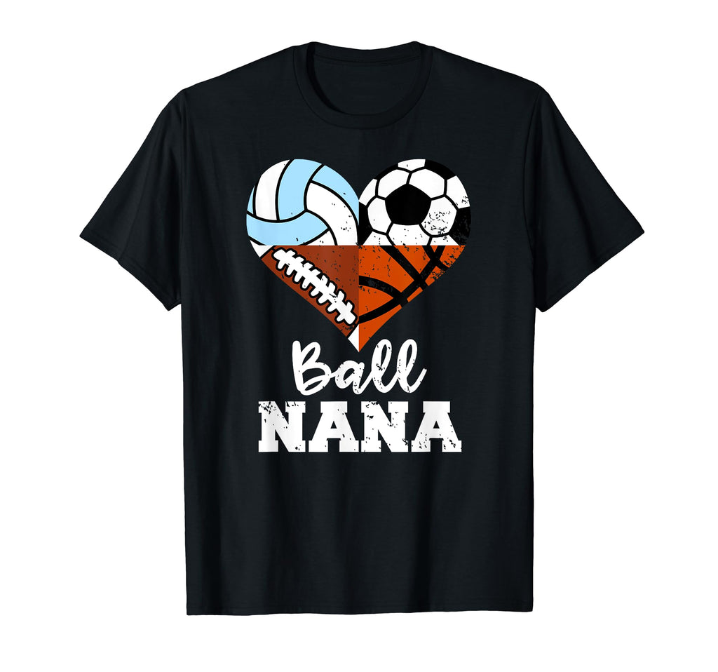Ball Nana Funny Soccer Football T-Shirt - Custom Art Print for Adults