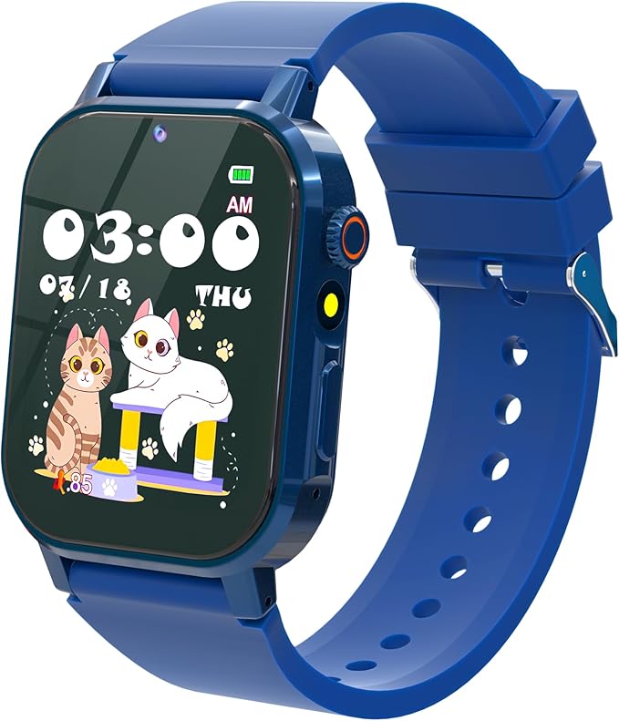 Kids Smart Watch Boys with 32 Games, Kids Watch for Boys Age 5-12 with HD Touch Screen Camera Pedometer Video Music Player Audiobook, Toys for 10 9 8 7 6 5 Year Old Boy Birthday Gift