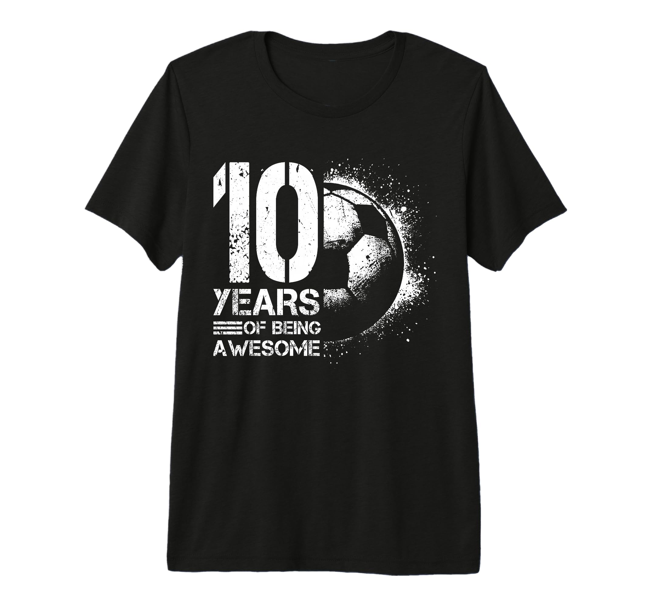10Th Birthday Soccer Player Football 10 T-Shirt - Unique Graphic Men Women
