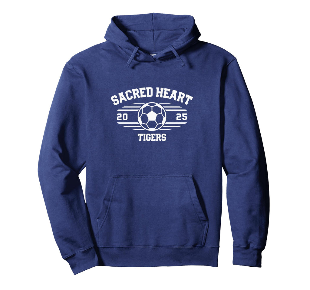 Sacred Heart Tigers Soccer Ball 2025 Hoodie - Trendy Graphic Men Women