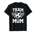 Team Mom Heart Soccer Team Mom Soccer T-Shirt - Minimalist Print Unisex