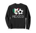 Mexico Soccer Mexican Flag Love Sweatshirt - Graphic Print for Adults
