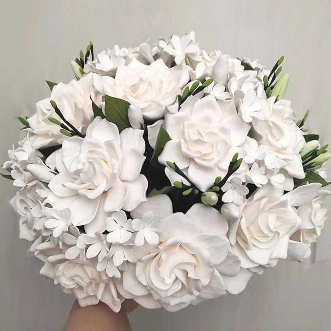 Gardenia Veitchii - Everblooming - Gardenia Jasminoides. Fragrant Evergreen Shrub with Glossy Foliage and Pure White Blooms, Perfect for Pots, Borders, or Gardens (2 Gardenia Veitchii Plants in Sac)