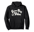 Trendy Soccer Game Day Vibes Big Chest Hoodie - Unique Graphic Men Women