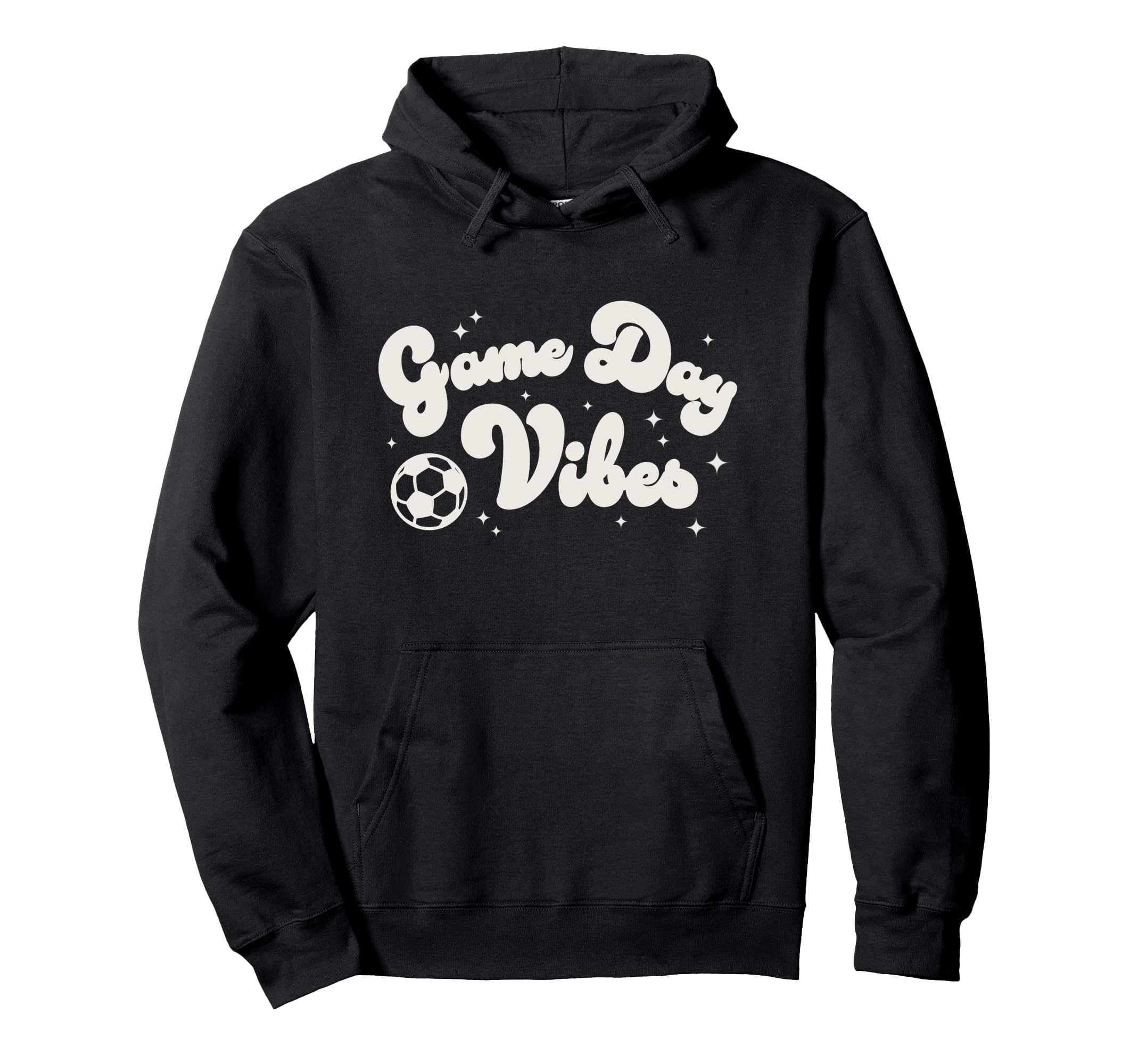 Trendy Soccer Game Day Vibes Big Chest Hoodie - Streetwear Style Unisex