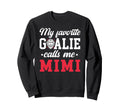 Proud Ice Hockey Goalie Mimi Sweatshirt - Custom Art Print for Adults