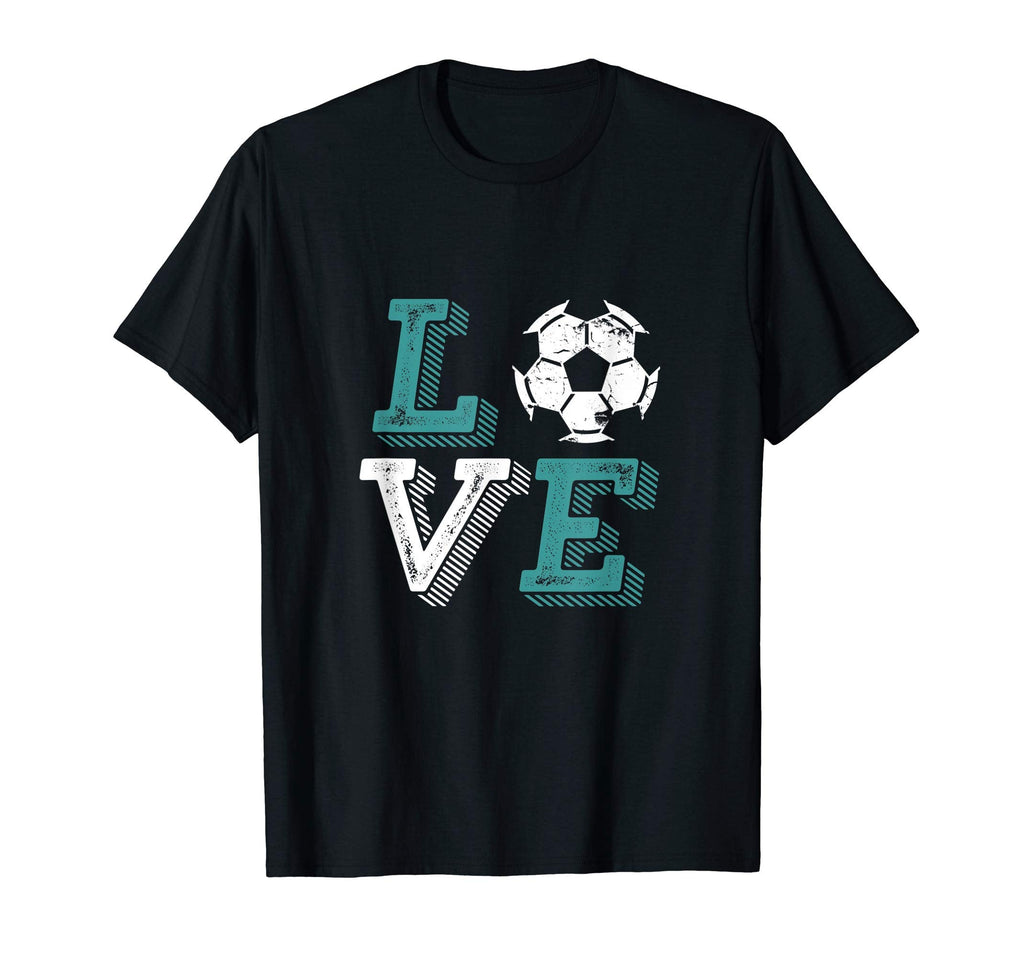 Distressed Soccer Love Sports Fan T-Shirt - Graphic Print for Adults