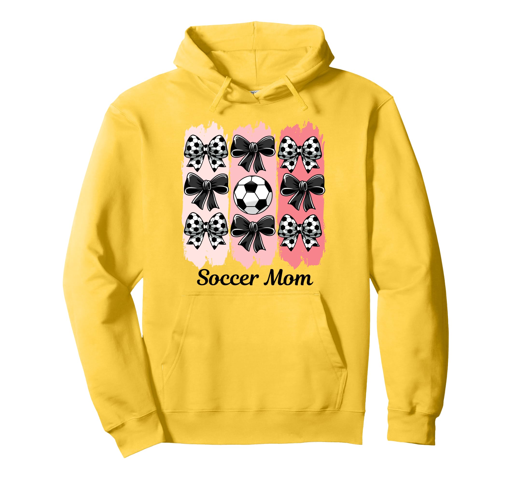 Soccer Mom Coquette Bow Soccer Mom Hoodie - Graphic Print for Adults