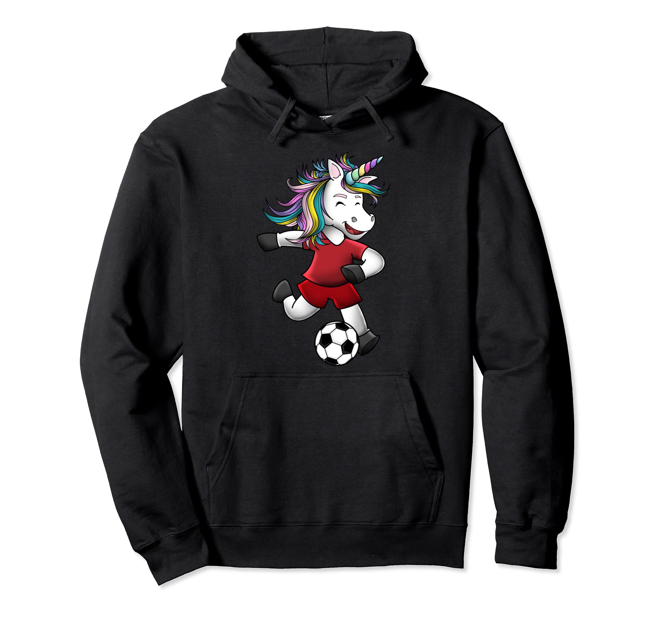 Soccer Unicorn Love Funny Magical Team Hoodie - Streetwear Style Men Women