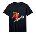 Mens Strawberry Soccer Performance T-Shirt - Custom Art Print for Adults