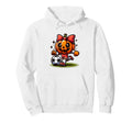 Halloween Soccer Pumpkin Coquette Hoodie - Casual Everyday Wear Men Women