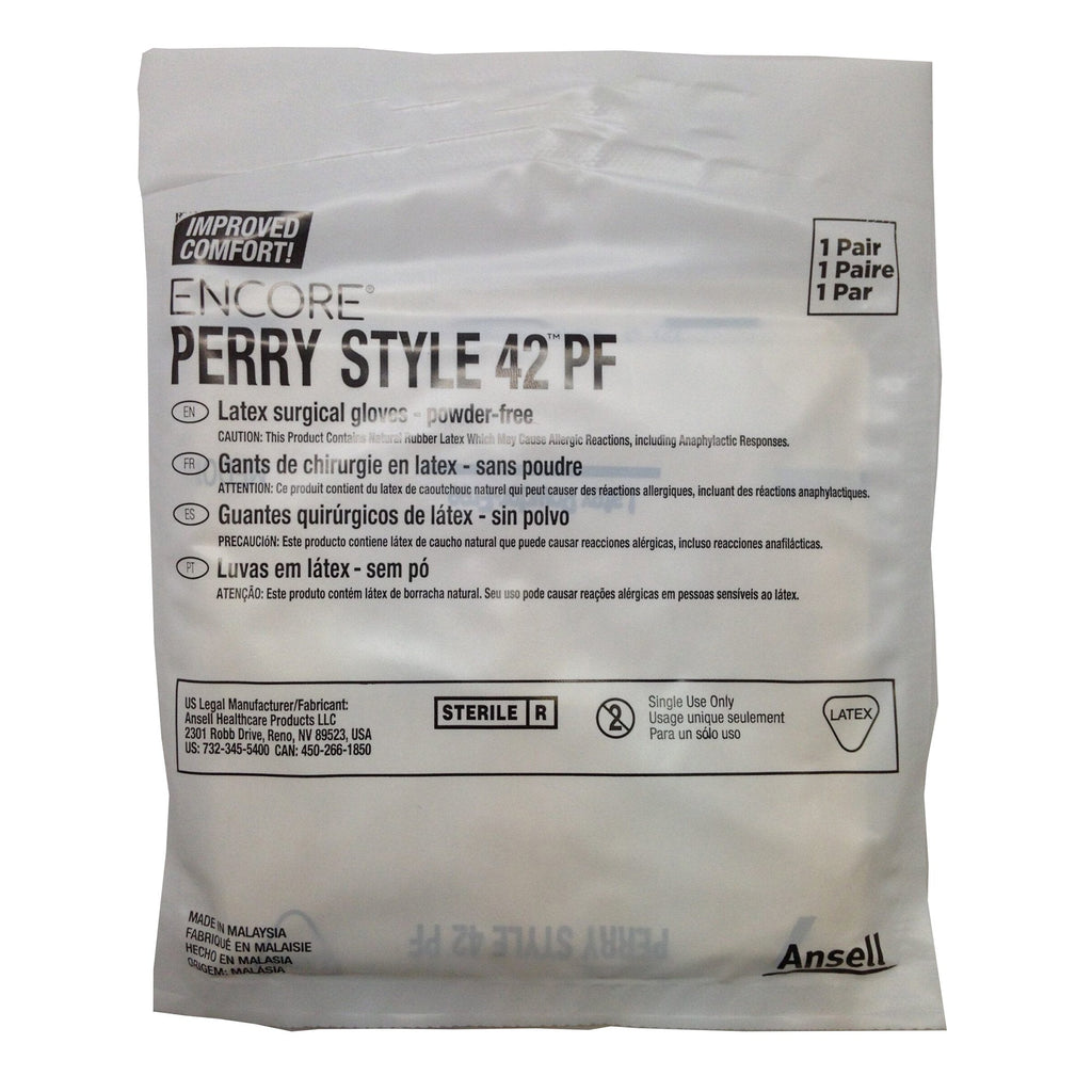 Encore® Perry® Style 42® PF Latex Surgical Glove, Size 7.5, Natural 5711104PF