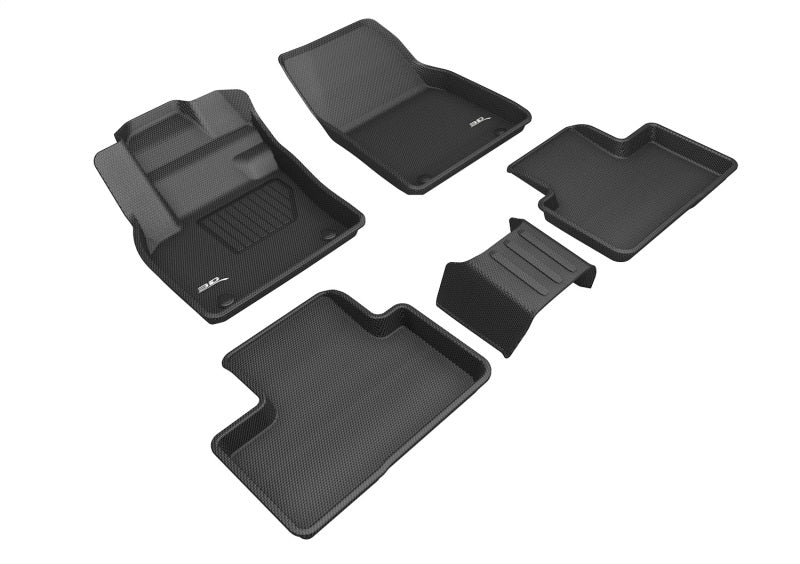 3D MAXpider 2019-2021 Volvo XC40 Kagu 1st & 2nd Row Floormat - Black L1VV03001509