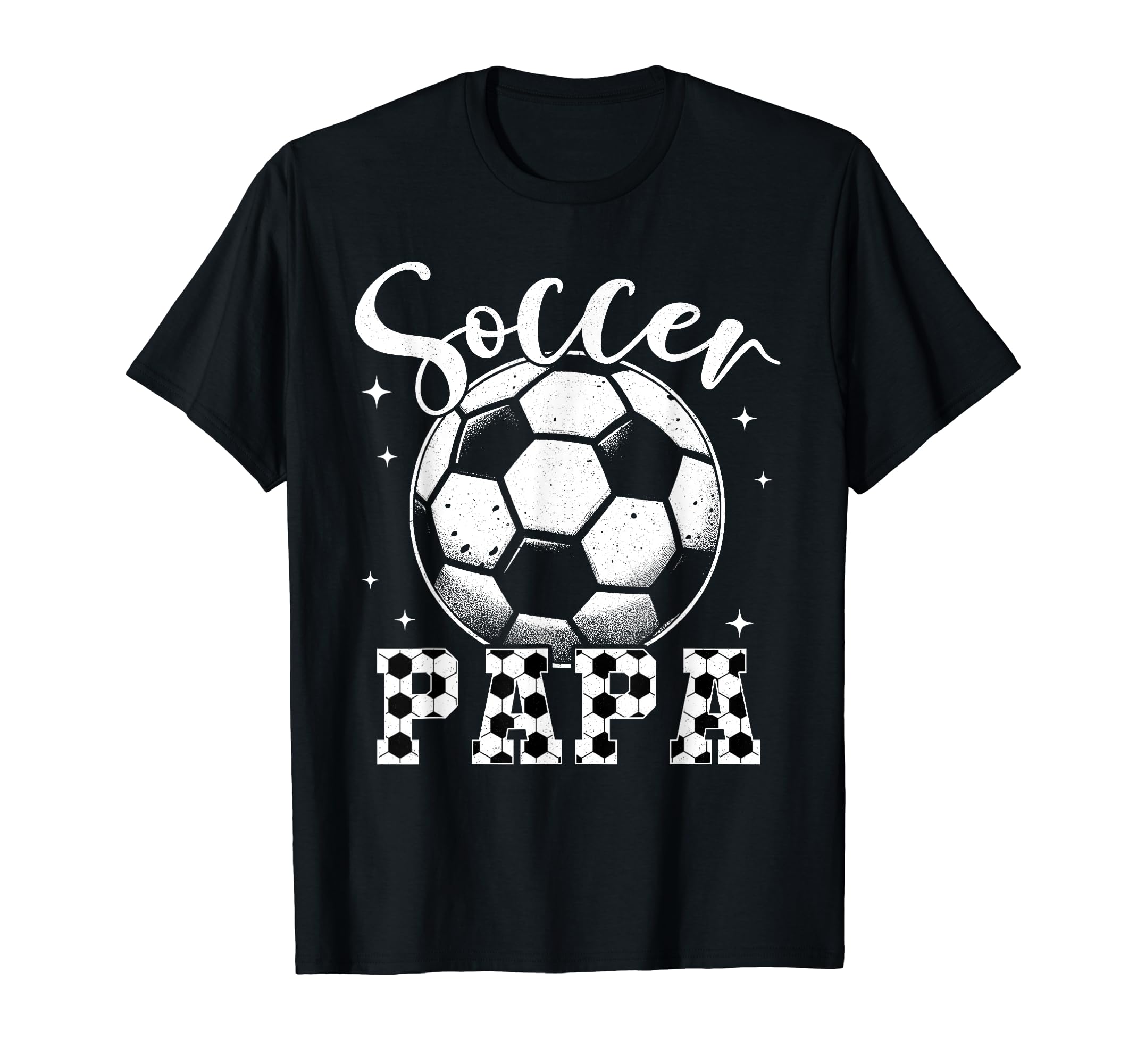 Mens Soccer Papa Soccer Player Daddy T-Shirt - Fun Novelty Design Unisex
