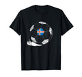 Soccer Iceland Flag Icelanders Pride T-Shirt - Unique Graphic Men Women