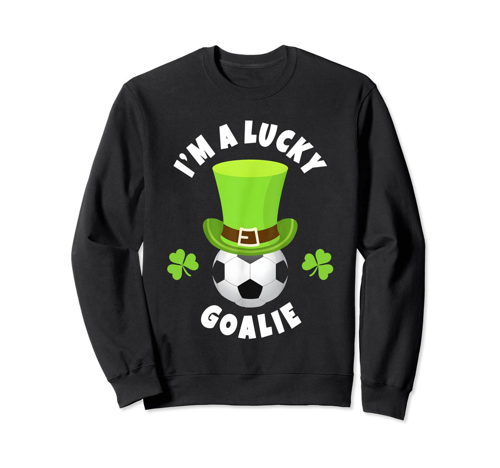 Goalkeeper St Patricks Day Novelties Sweatshirt - Graphic Print for Adults