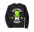 Goalkeeper St Patricks Day Novelties Sweatshirt - Graphic Print for Adults