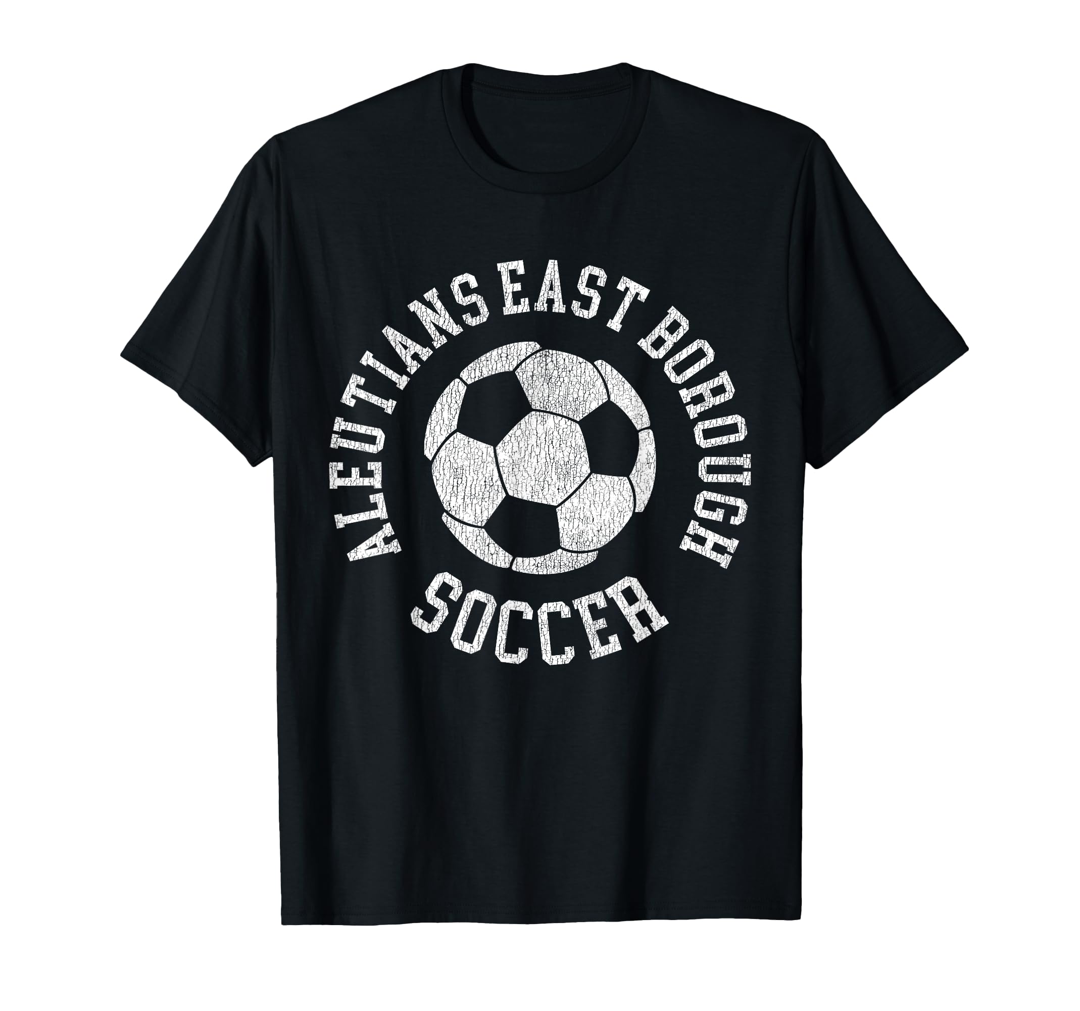 Aleutians East Borough Soccer Distressed T-Shirt - Graphic Print Men Women