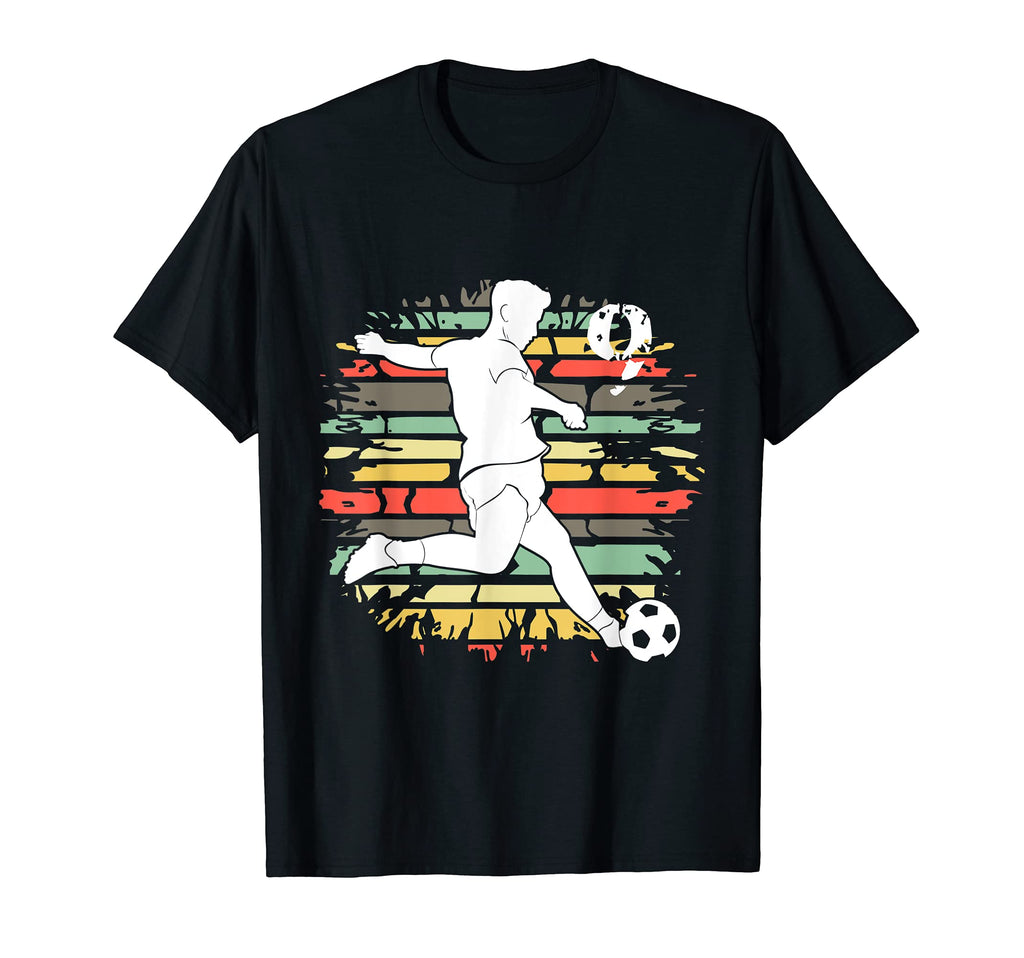 Sunset Soccer Number Nine T-Shirt - Unique Graphic for Adults