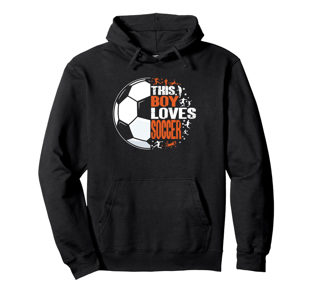 Funny This Loves Soccer Hoodie - Graphic Print Unisex