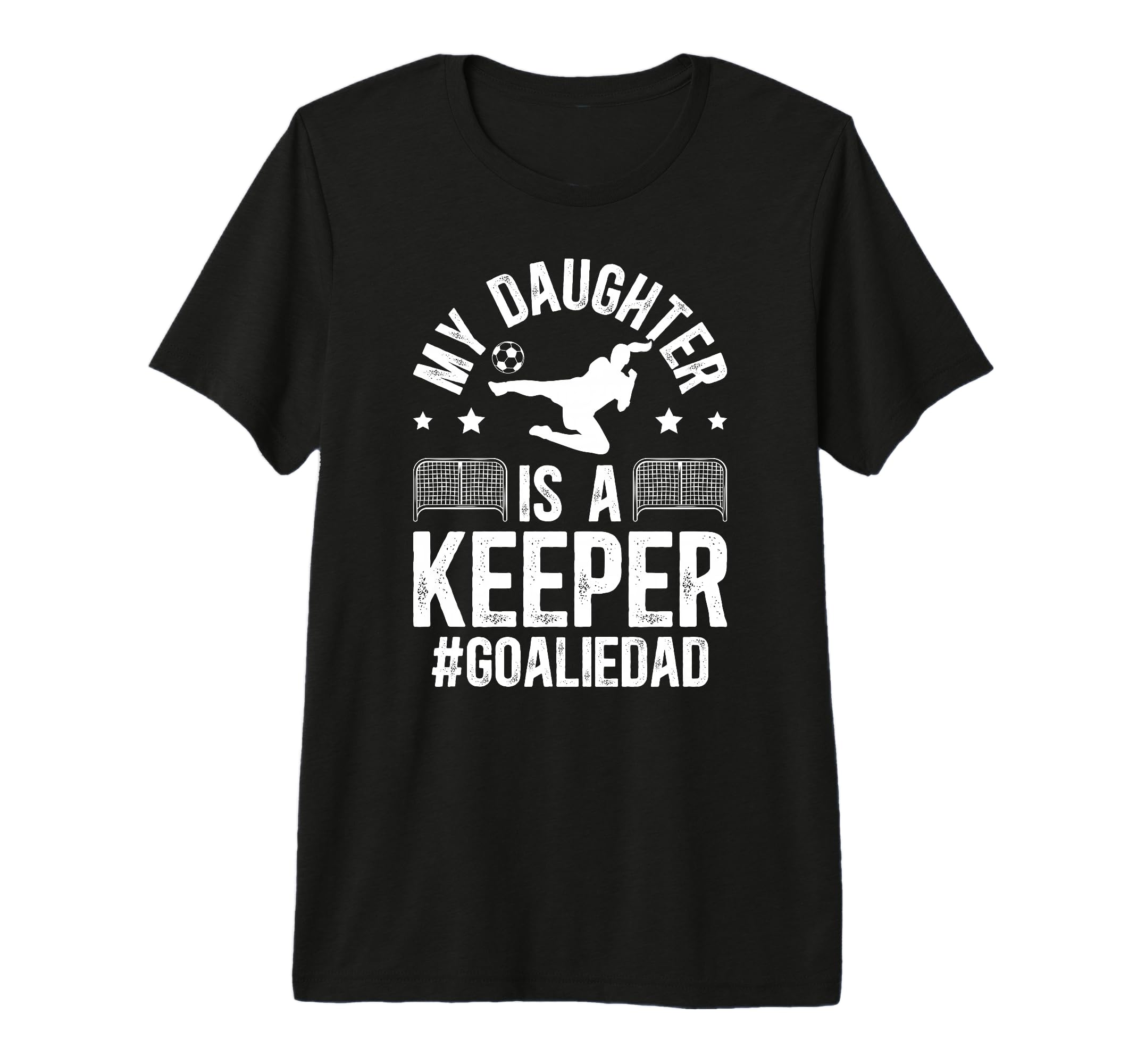 Mens My Daughter Is Soccer Goalkeeper T-Shirt - Minimalist Print Men Women
