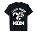 Loud Proud Mom Soccer Hockey Heart T-Shirt - Graphic Print Men Women