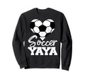 Soccer Yaya Heart Funny Heartfelt Sweatshirt - Graphic Print Men Women