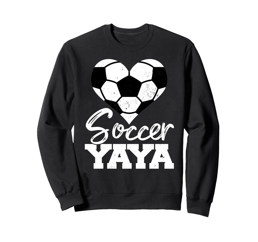 Soccer Yaya Heart Funny Heartfelt Sweatshirt - Unique Graphic Men Women